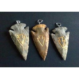 Engraved Arrowheads Pendants