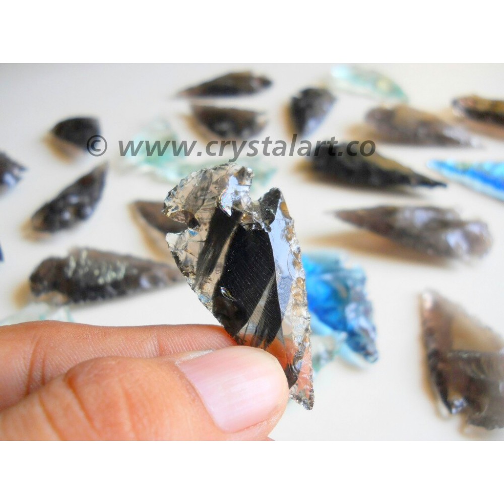 Mix Glass Stone Indian Arrowheads