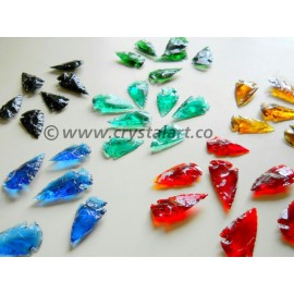 Mix Glass Stone Indian Arrowheads