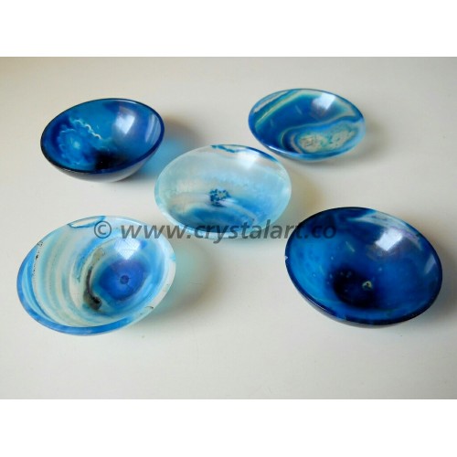 Blue Banded Onyx 3 Inch Bowl