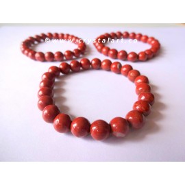 Jasper Agate 8 mm Plane Beads Bracelets