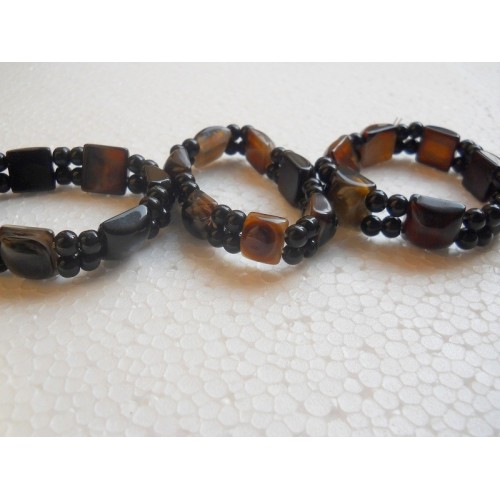 Banded Onyx Cats Eye Bracelets