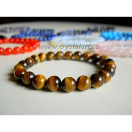 Tiger Eye 6 mm Beads Bracelets