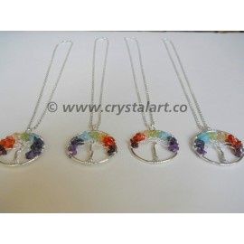 7 Chakra Tree of Life Necklace