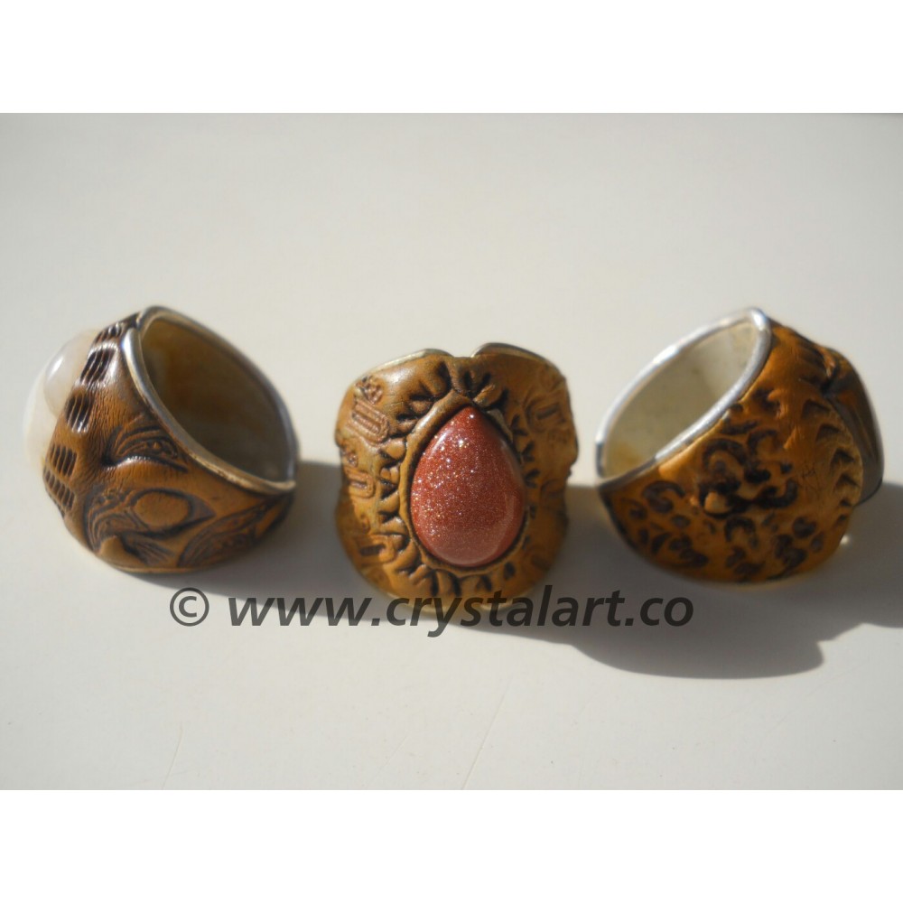 Goldstone Tibetan  Finger Ring