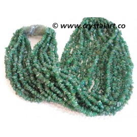 Green Aventurine Chips 36 Inches Strings