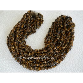 Tiger Eye Chips 36 Inches Strings