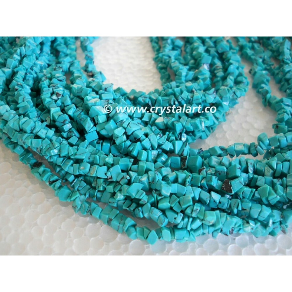 Turquoise Chips 36 Inches Strings