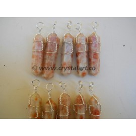 SUNSTONE DOUBLE TERMINATED PENDANTS