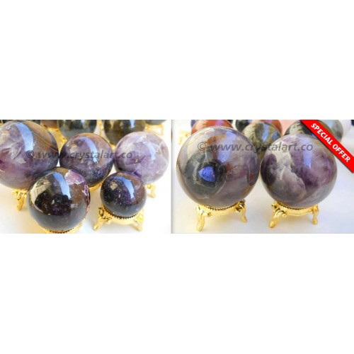 Amethyst Agate Spheres