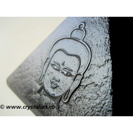 Black Obsidian Face of Buddha Emboss Pyramid