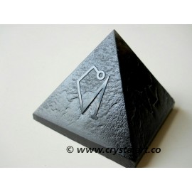 Black Obsidian Emboss Archangel Pyramid