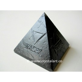 Black Obsidian 4 Elements Emboss Pyramid Wholesale