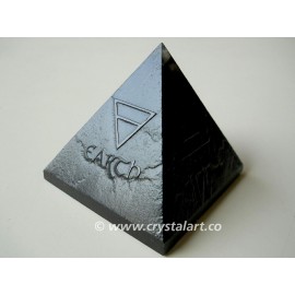 Black Obsidian 4 Elements Emboss Pyramid Wholesale