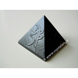 Black Obsidian Reiki Symbol Emboss Pyramid Wholesale