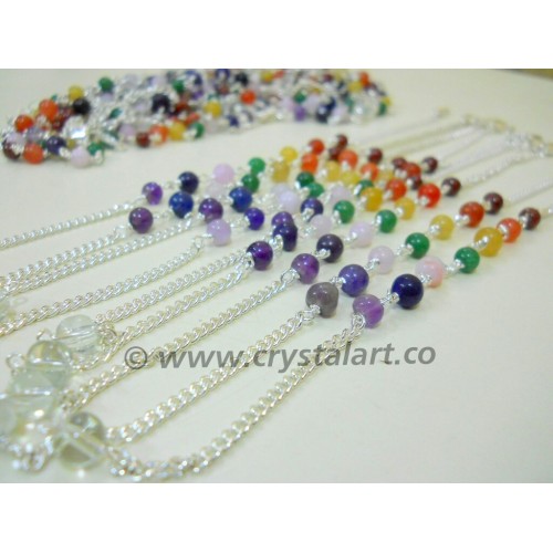 Seven Chakra Beads Chain for Pendulum