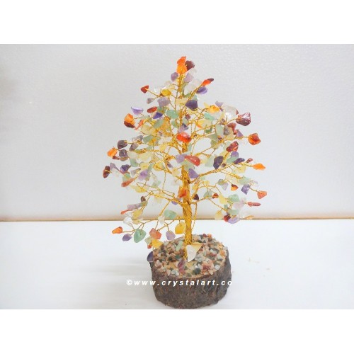 Seven Chakra 150 Chips Gemstone Tree