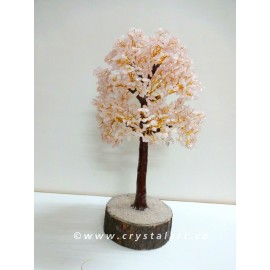 2000 Chips Extra Long Rose Quartz Gemstone Tree