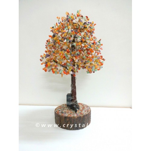 2000 Chips Extra Long Mix Gemstone Tree with Plug in Light