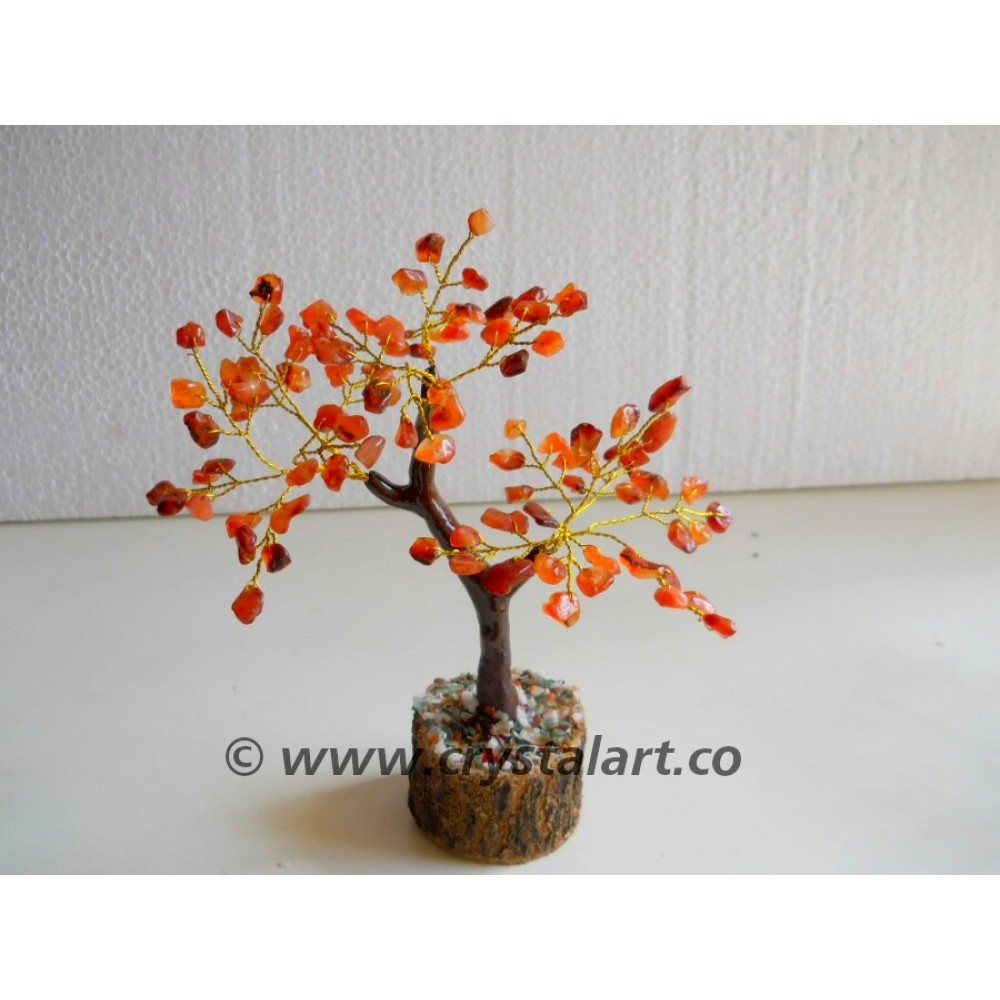 Red Carnelian Gemstone Tree