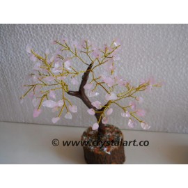 Rose Quartz Gemstone Tree