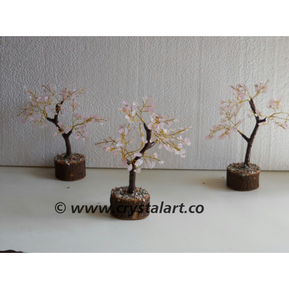 Rose Quartz Gemstone Tree