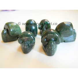 Green Aventurine Carved Skull Shape