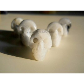 Rainbow Moonstone Carved Skull Shape 