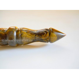 Tiger Eye Carving Angel Healing Stick 