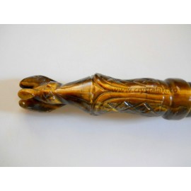 Tiger Eye Carving Angel Healing Stick 