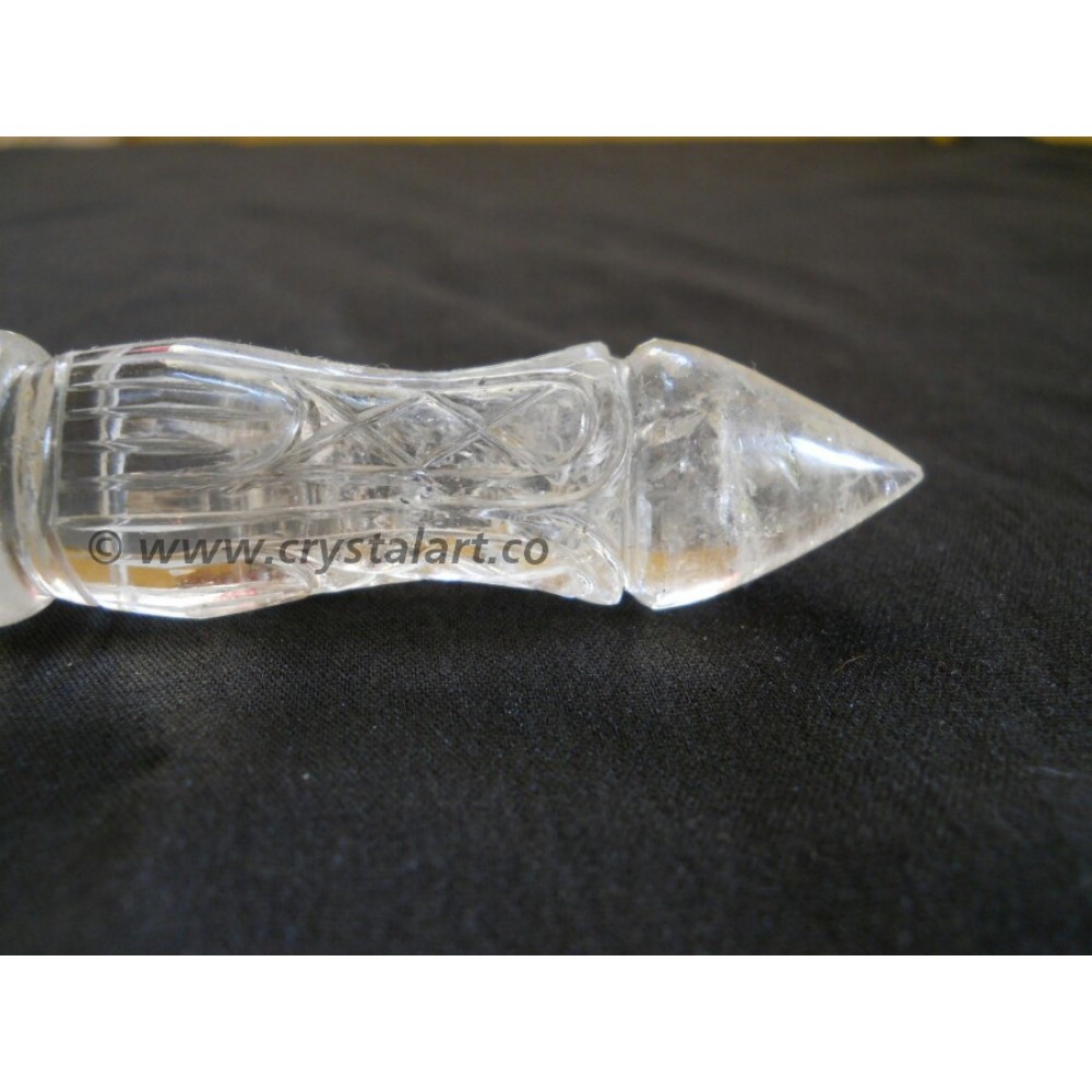 Crystal Quartz Carving Angel Healing Stick