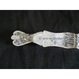 Crystal Quartz Carving Angel Healing Stick