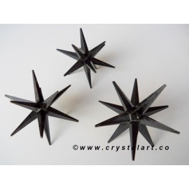 Black Tourmaline 12 Point Merkaba Star