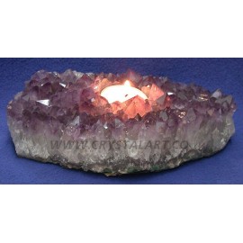 Amethyst Agate Candle Holder