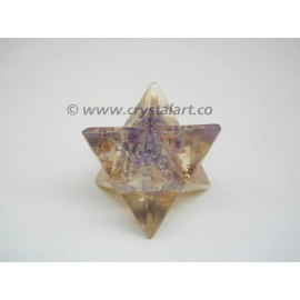 Amethyst Agate Orgone Merkaba Star