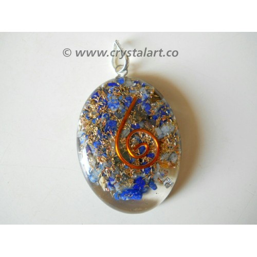 Lapis Lazuli Reiki Symbol Orgone Pendants