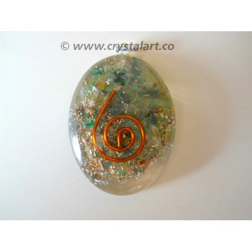 Green Aventurine Reiki Symbol Orgone Pendants