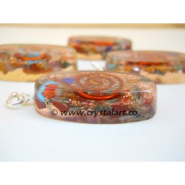 Gemstone Chakra Cabochon Orgone Pendants