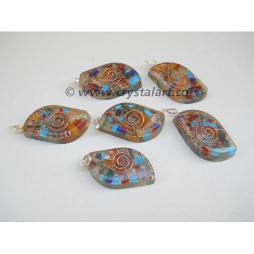 Gemstone Chakra Reiki Symbol Orgone Pendants