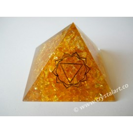 The Solar Plexus Chakra Symbol Orgone Pyramid