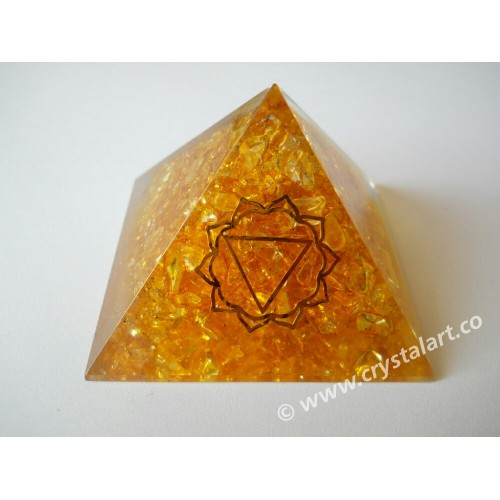 The Solar Plexus Chakra Symbol Orgone Pyramid