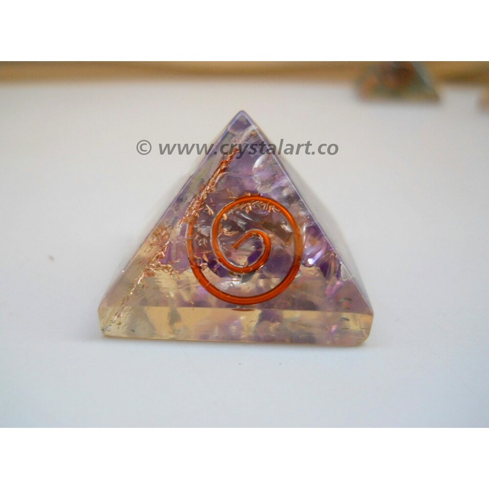 Yellow Aventurine Reiki Symbol Orgone Pyramid