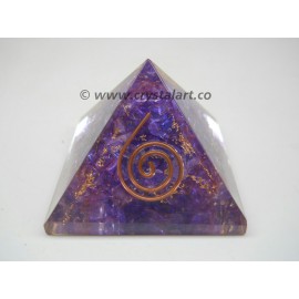 Amethyst Reiki Symbol Orgone Pyramid