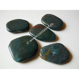 Blood Stone Gemstone Uneven Shape Palm Stones