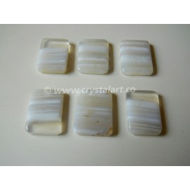 White Banded Onyx Palm Stones