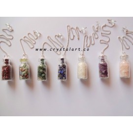 Seven Chakra Stone Chakra Chain Bottle Pendulum for Wholesale