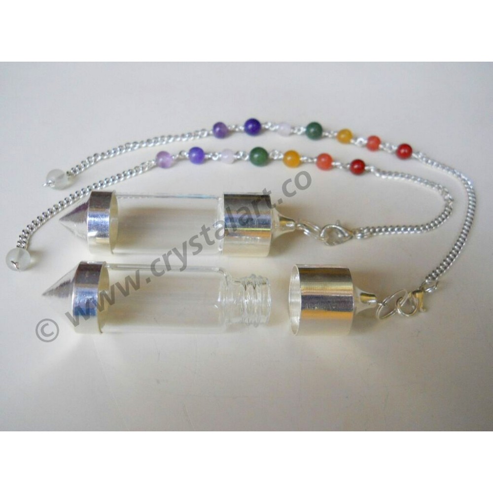 Bottle Pendulum with Chakra Chain