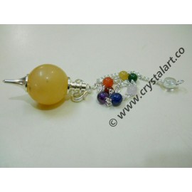 Yellow Aventurine Chakra Chain Ball Pendulum