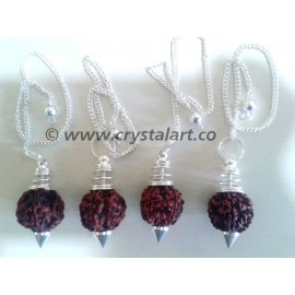 Rudraksha Metal Pendulum