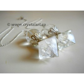 Crystal Quartz Ball Pyramid Pendulum